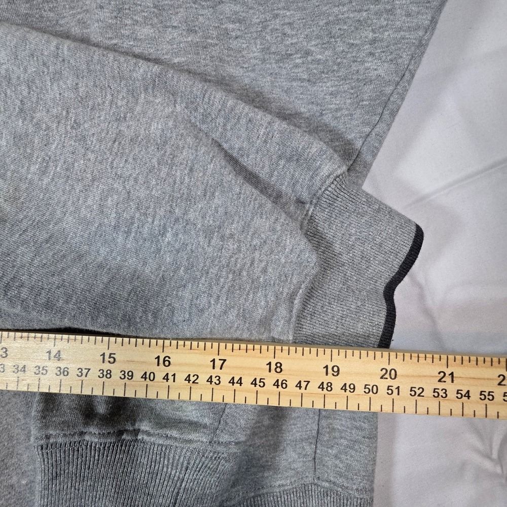 Vintage MC Sport Gray Embroidered Deer Buck Sweatshirt Mens Large Pullover - Picture 7 of 8
